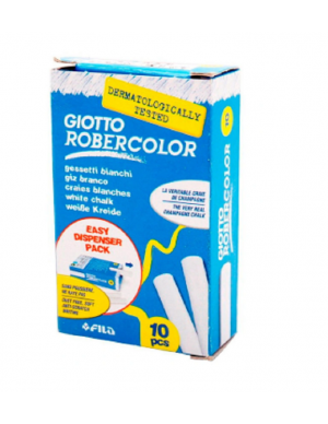 Paquete 10 tizas blancas