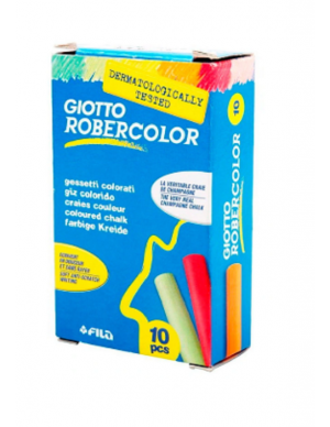 Paquete 10 tizas colores
