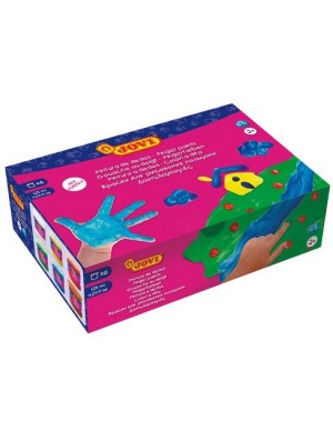C/ 5 Botes pintura dedos 35 ml.