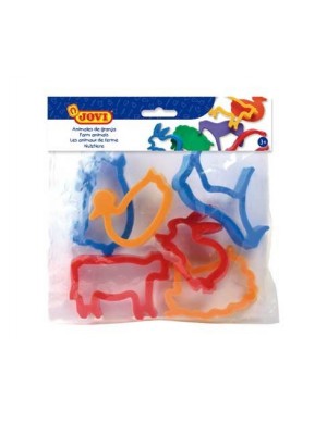 Bolsa 6 moldes animales granja