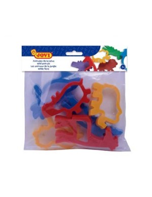 Bolsa 6 moldes animales jungla