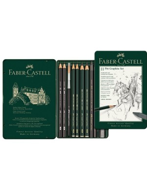 Estuche grafito PITT 11 piezas 2