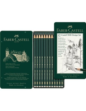Estuche 12 lápices serie 9000 Faber -Castell 119064