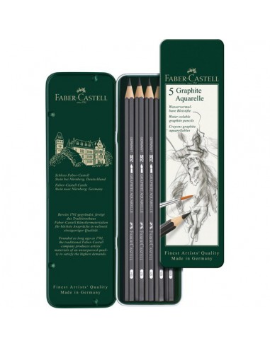 Estuche 5 lápices acuarelables Faber-Castell