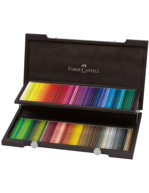 Estuche madera 120 color Polychromos Faber castell