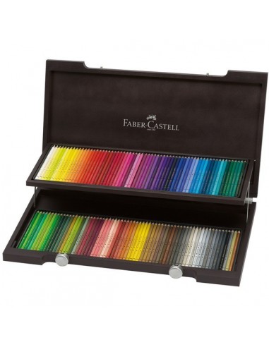 Estuche madera 120 color Polychromos Faber castell