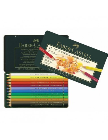 Estuche 12 color Polychromos Faber castell