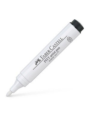 Rotulador pitt grueso blanco