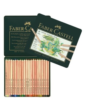 Estuche metal 24 pastel PITT Faber Castell
