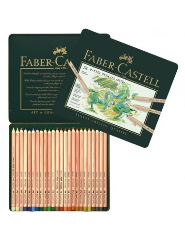 Estuche metal 24 pastel PITT Faber Castell