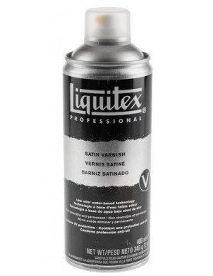 Bote spray  barniz satinado liquitex 400 ml