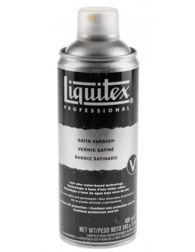Bote spray  barniz satinado liquitex 400 ml