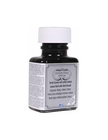 Barniz para grabado 75 ml negro satinado lamour Charbonnel