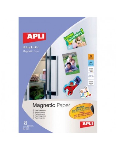 Papel magnético 8 hojas Apli